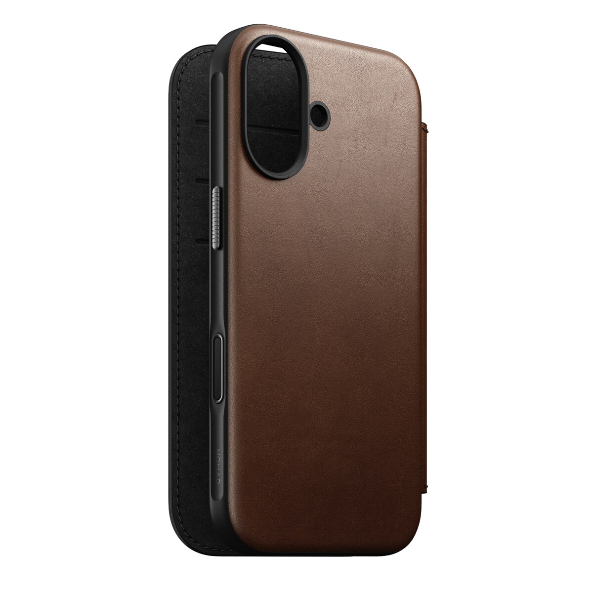 Modern Leather Folio MagSafe iPhone 17 Brown
