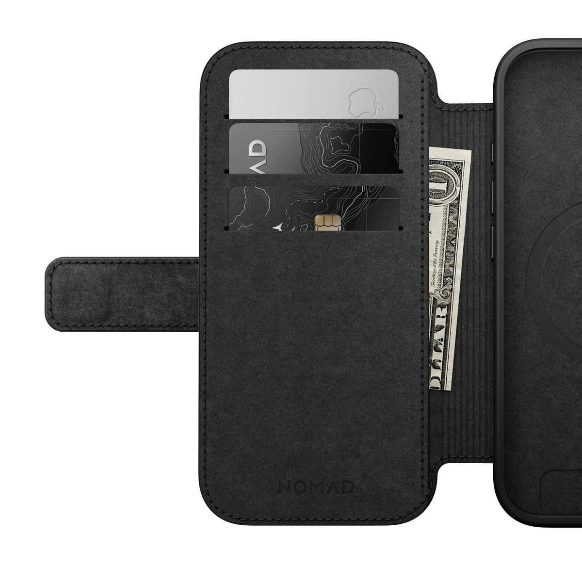 Modern Leather Folio MagSafe iPhone 17 Brown
