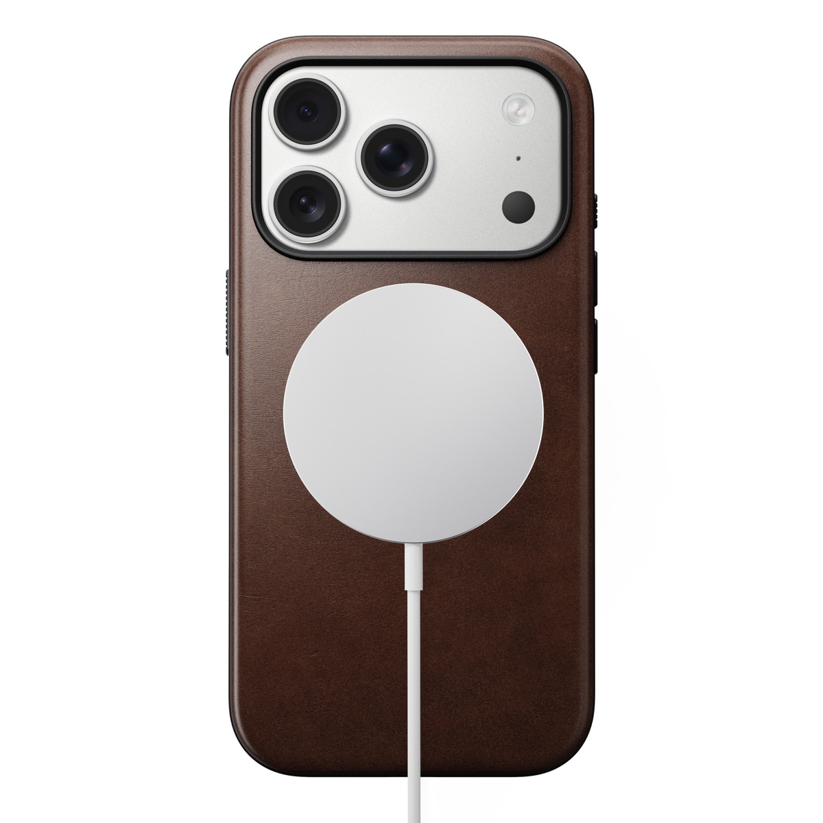 Modern Case Horween Leather MagSafe iPhone 17 Pro Rustic Brown