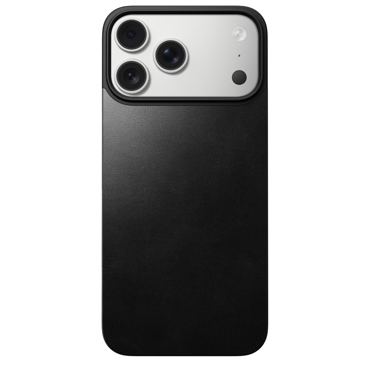 Magnetic Leather Back iPhone 17 Pro Max Black