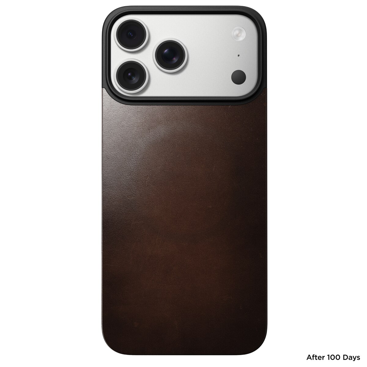 Magnetic Leather Back iPhone 17 Pro Max Rustic Brown