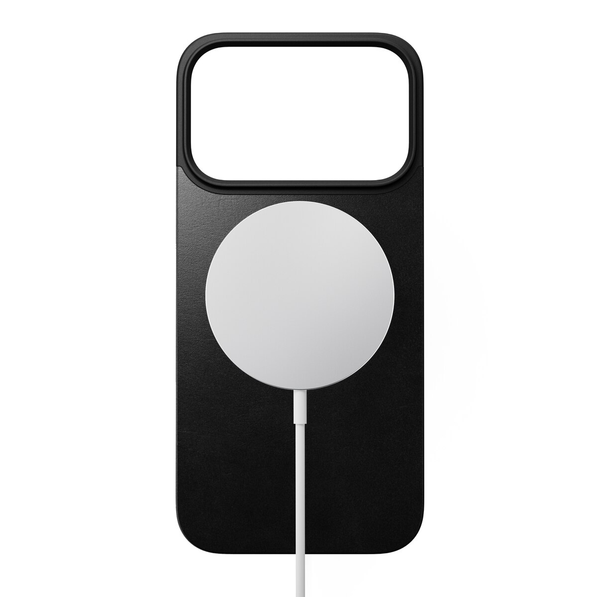 Magnetic Leather Back iPhone 17 Pro Black