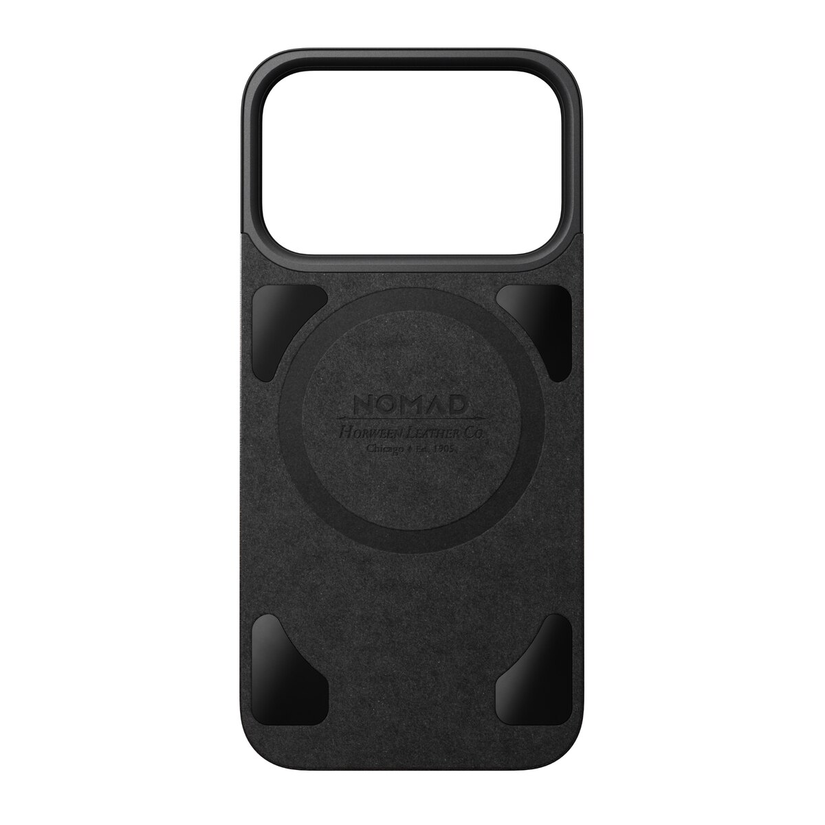 Magnetic Leather Back iPhone 17 Pro Black