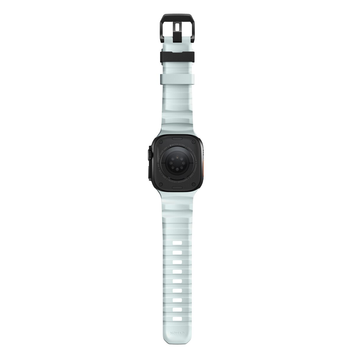 Rocky Point Band Apple Watch Series 9 45mm Icy Blue Glow (Black Hardware) - Limited edition