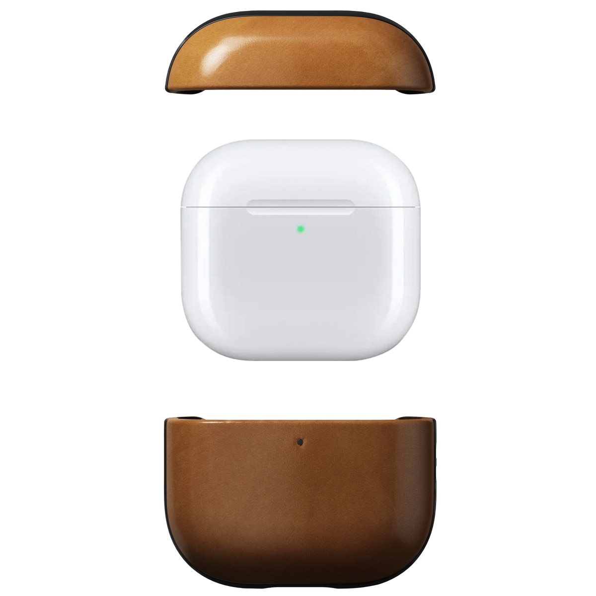 Modern Case Leather Apple AirPods 4 English Tan-C