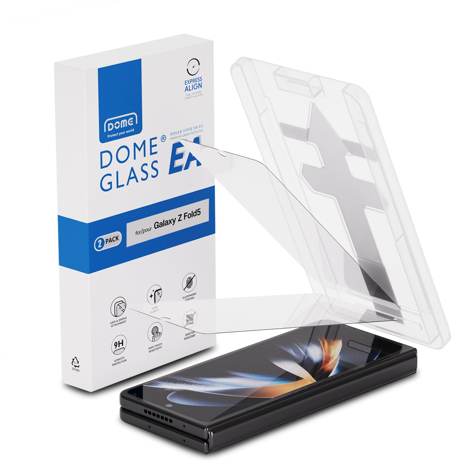 EA Glass Screen Protector (2-pack) Samsung Galaxy Z Fold 5
