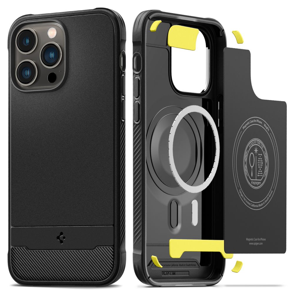 Case Rugged Armor Mag iPhone 14 Pro Max Zwart