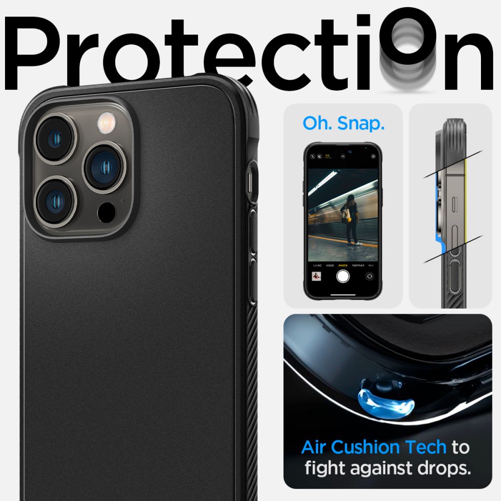 Case Rugged Armor Mag iPhone 14 Pro Zwart