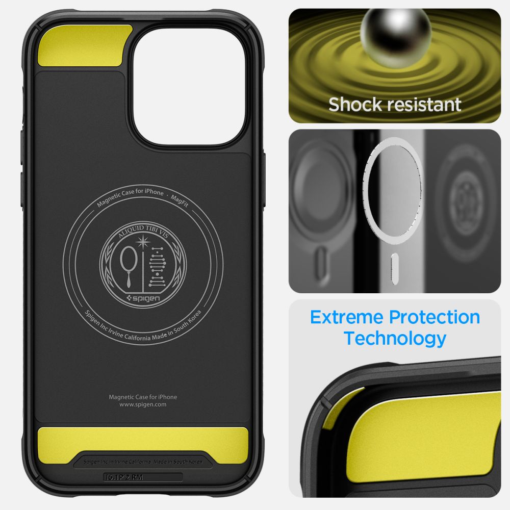 Case Rugged Armor Mag iPhone 14 Pro Zwart