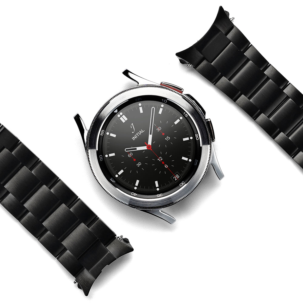 Metal One Armband Samsung Galaxy Watch 4/5 40mm Zwart