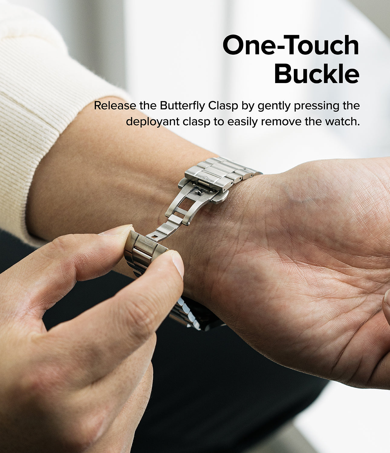 Metal One Armband Samsung Galaxy Watch 5 40mm Zilver