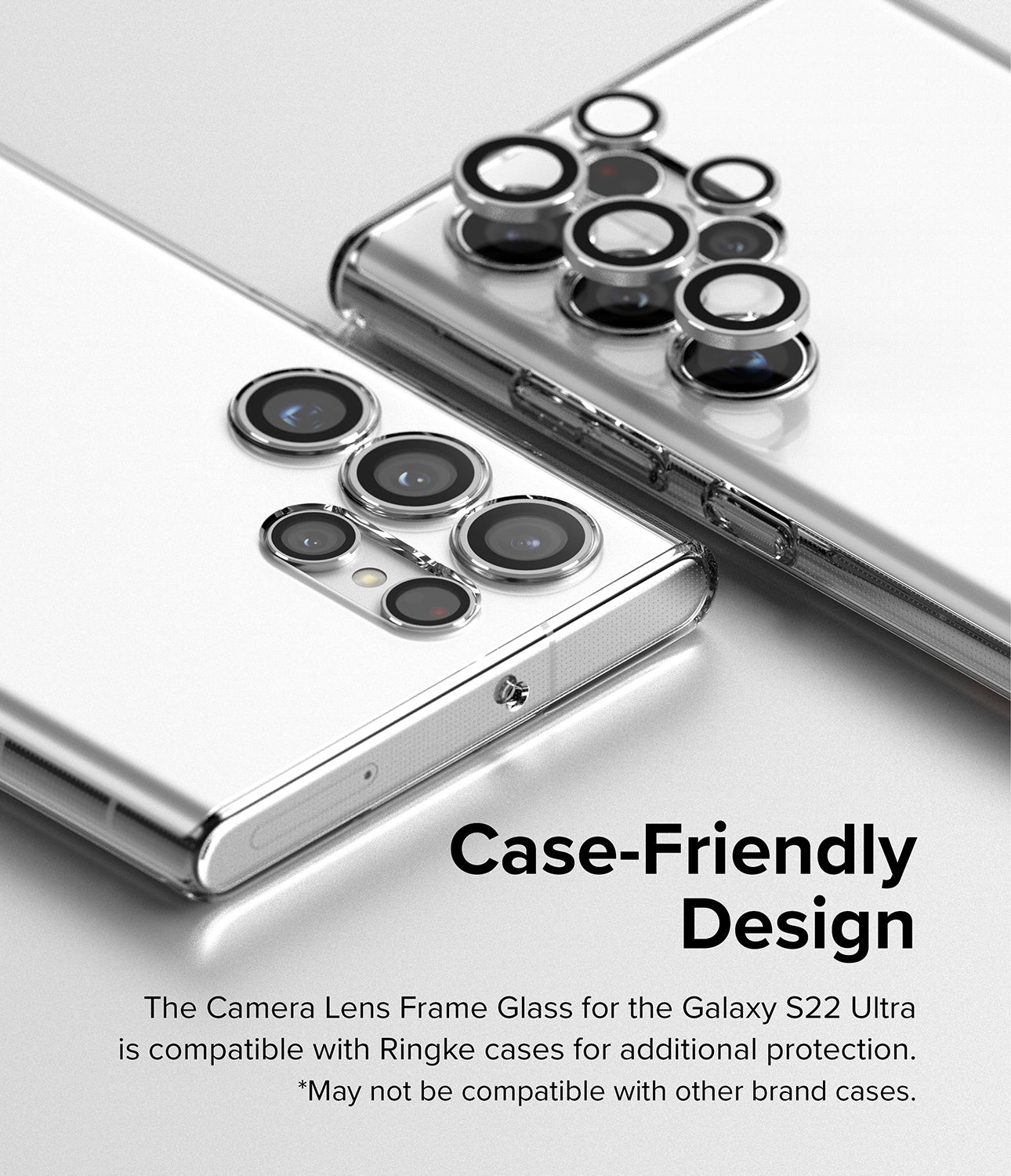 Camera Lens Protector Samsung Galaxy S22 Ultra Zwart