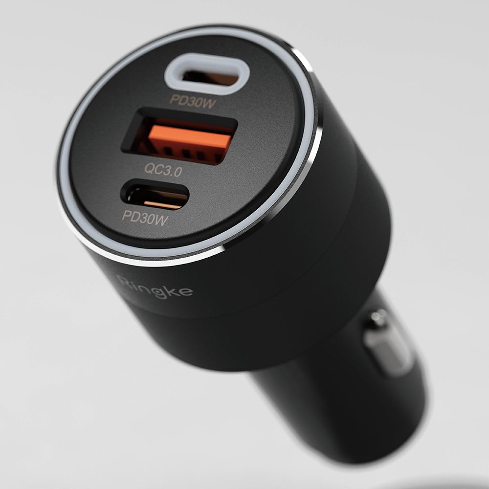3-Port Car Fast Charger 84W Black