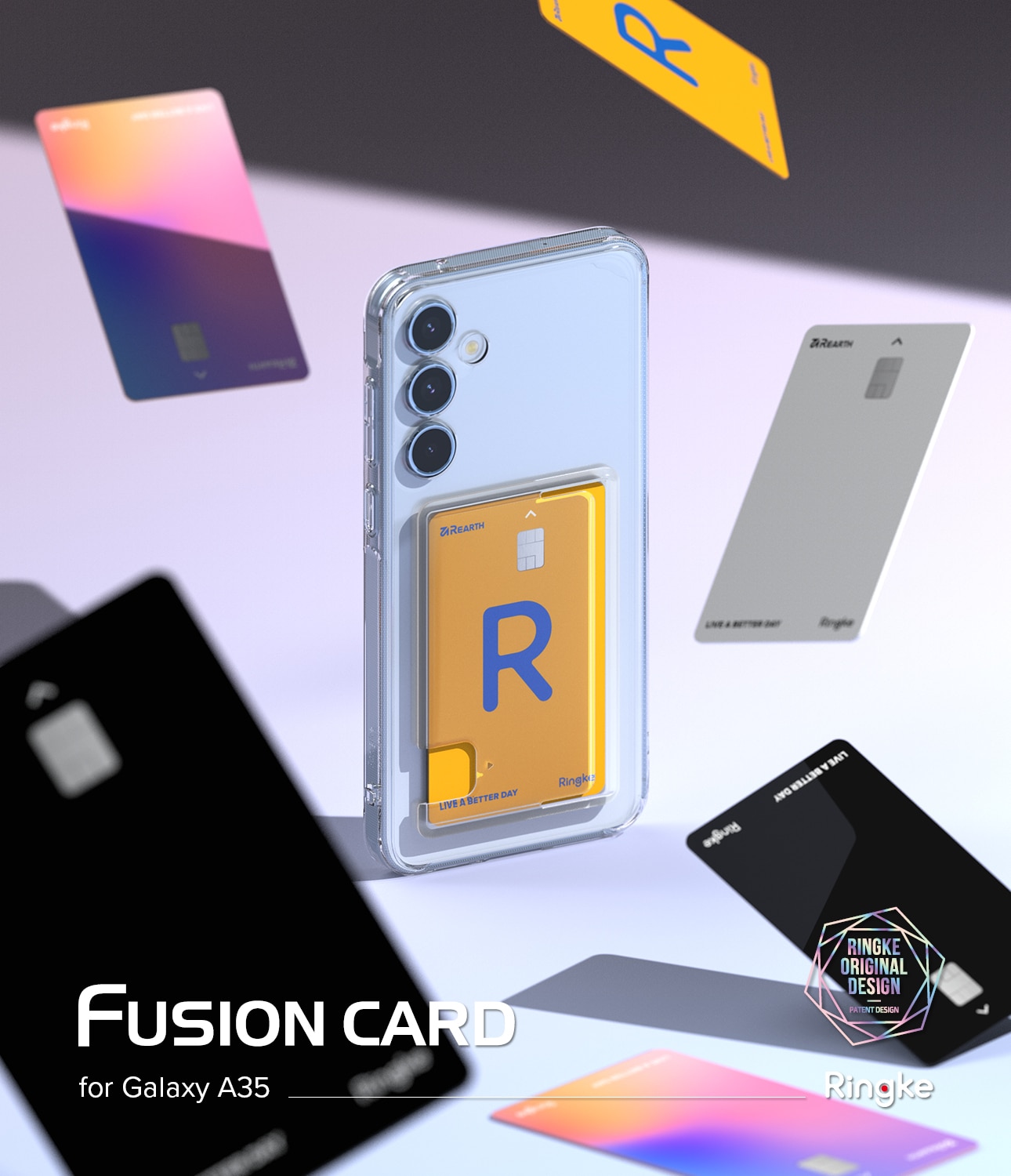 Fusion Card Case Samsung Galaxy A35 Clear