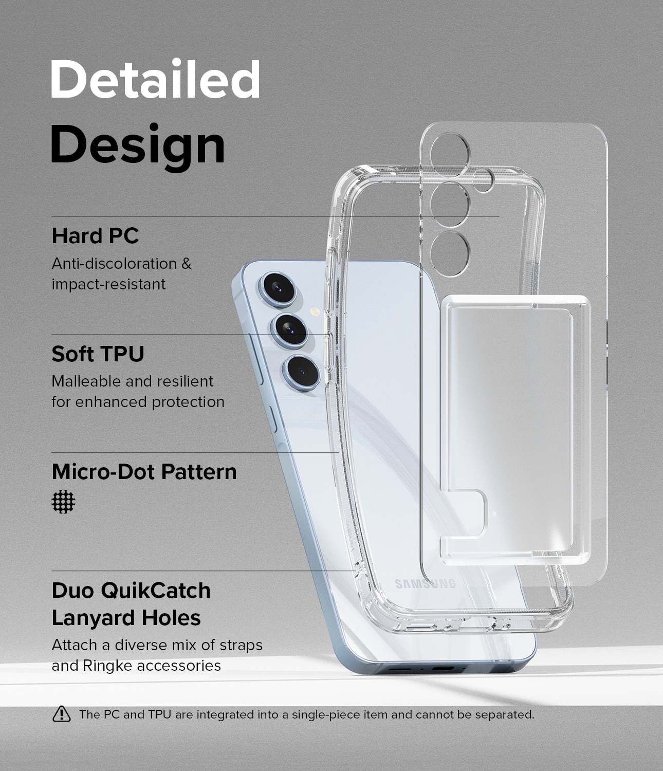 Fusion Card Case Samsung Galaxy A35 Clear