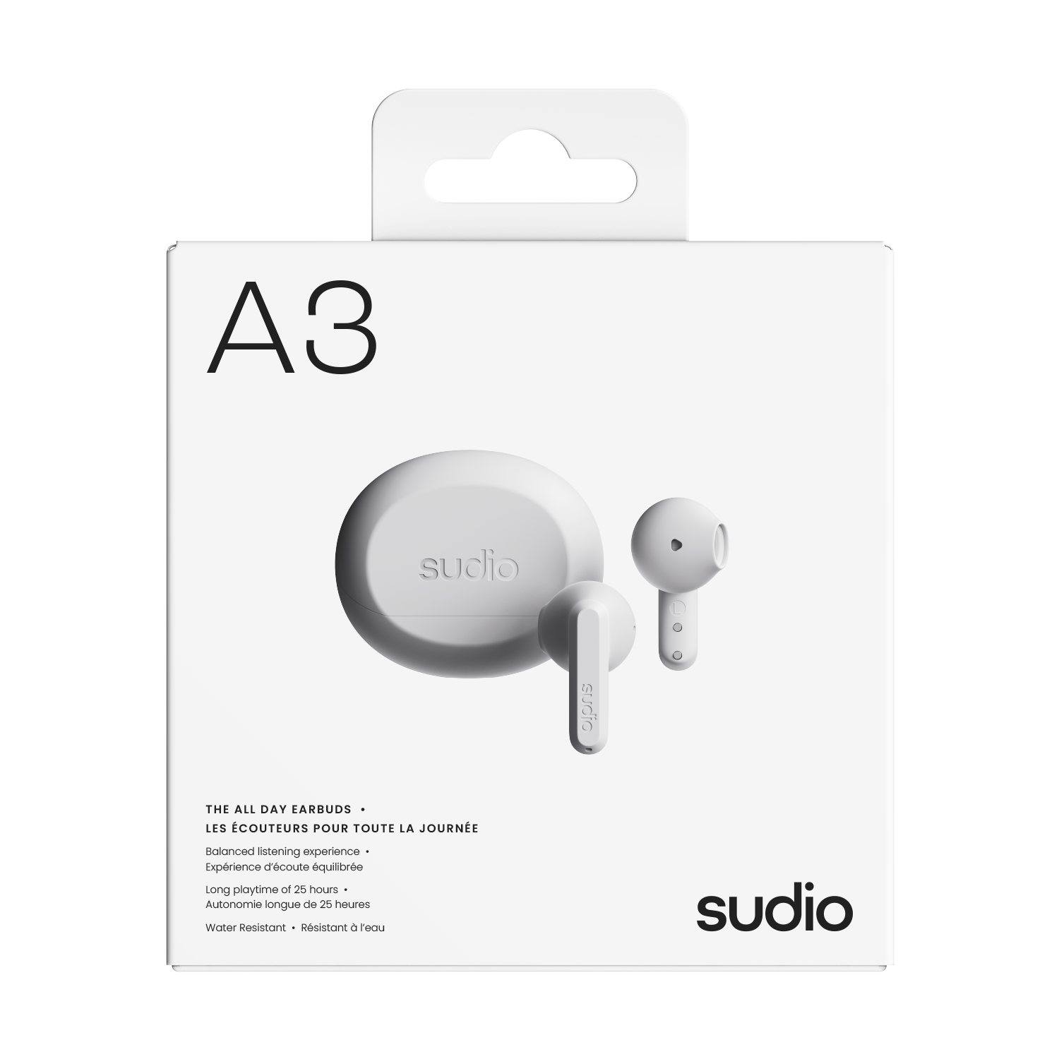 A3 Draadloze In-ear Koptelefoon Wit