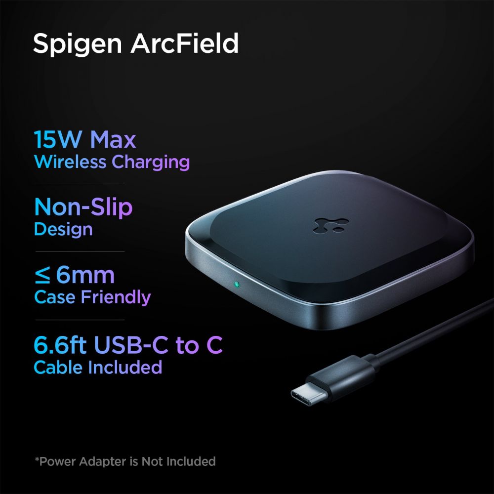 PowerArc ArcField Wireless Charger 15W Zwart