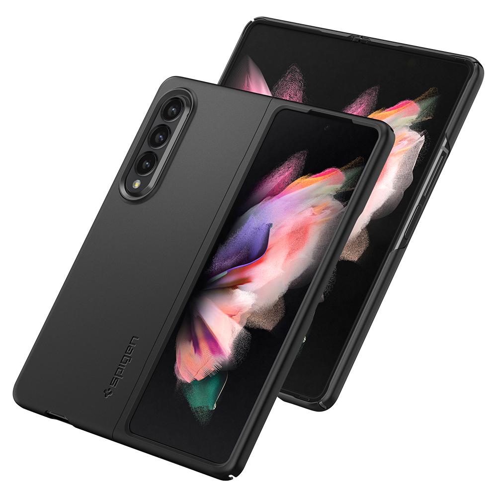 Case AirSkin Samsung Galaxy Z Fold 3 Zwart