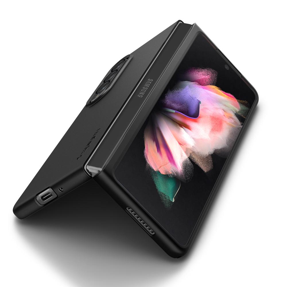 Case AirSkin Samsung Galaxy Z Fold 3 Zwart