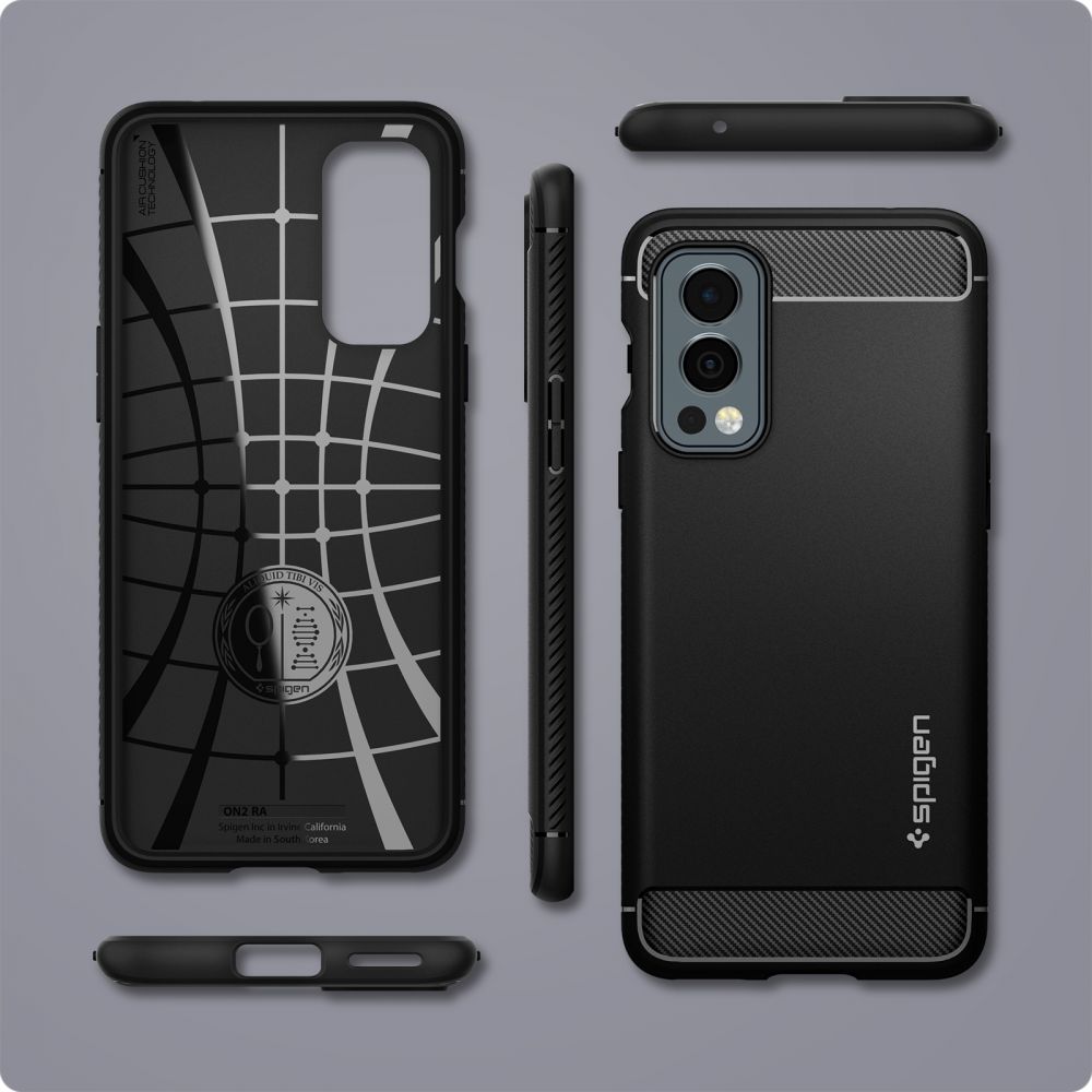 Case Rugged Armor OnePlus Nord 2 5G Zwart