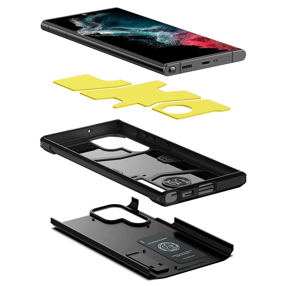 Case Tough Armor Samsung Galaxy S22 Ultra Zwart