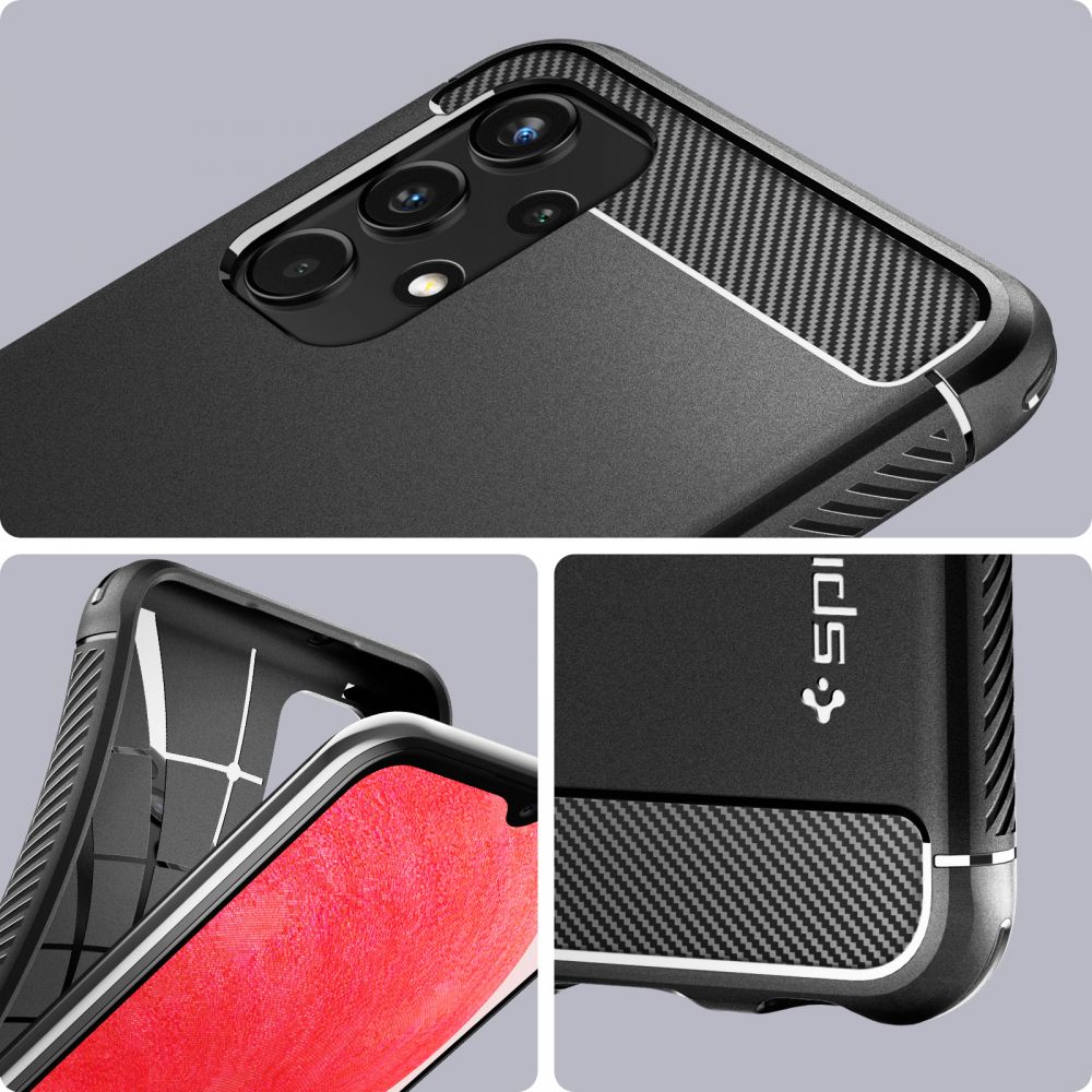 Case Rugged Armor Samsung Galaxy A13 Zwart