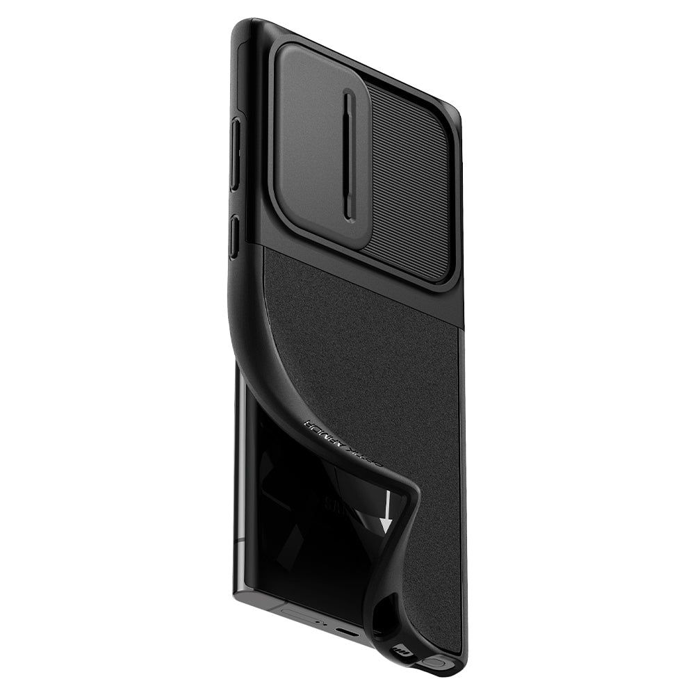 Case Optik Armor Samsung Galaxy S22 Ultra Zwart