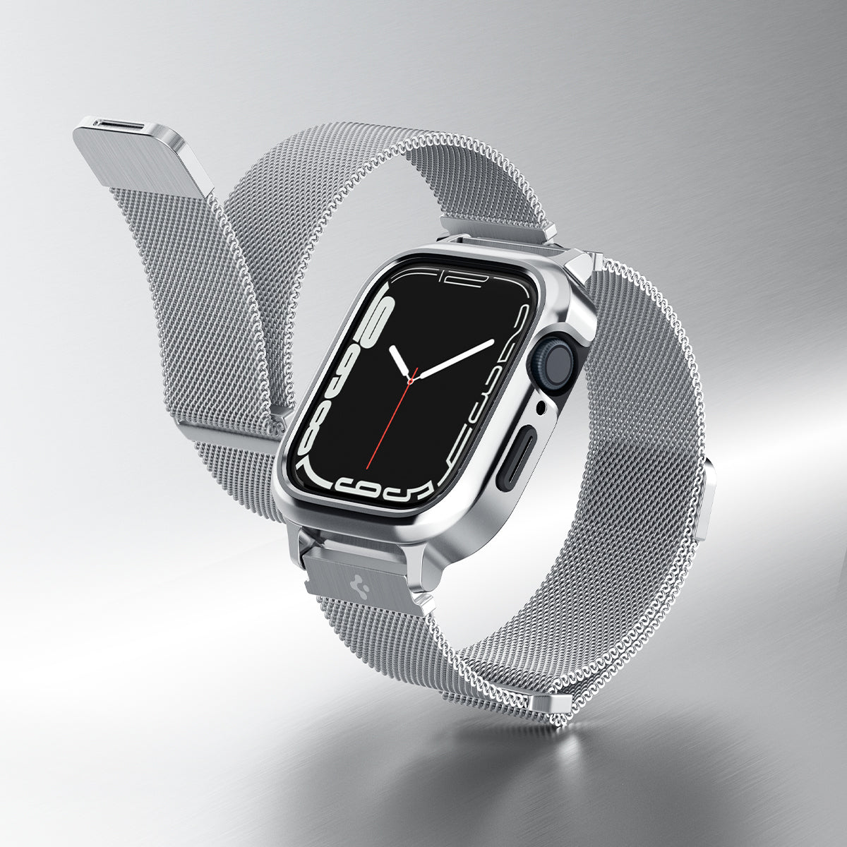 Case Metal Fit Pro Apple Watch SE 44mm Silver