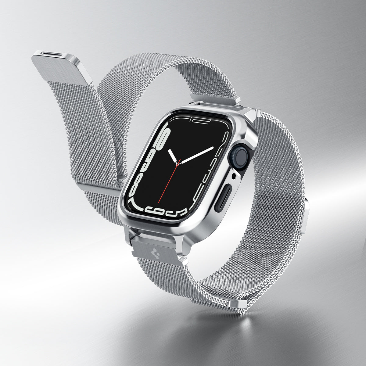 Case Metal Fit Pro Apple Watch 45mm Series 9 Silver