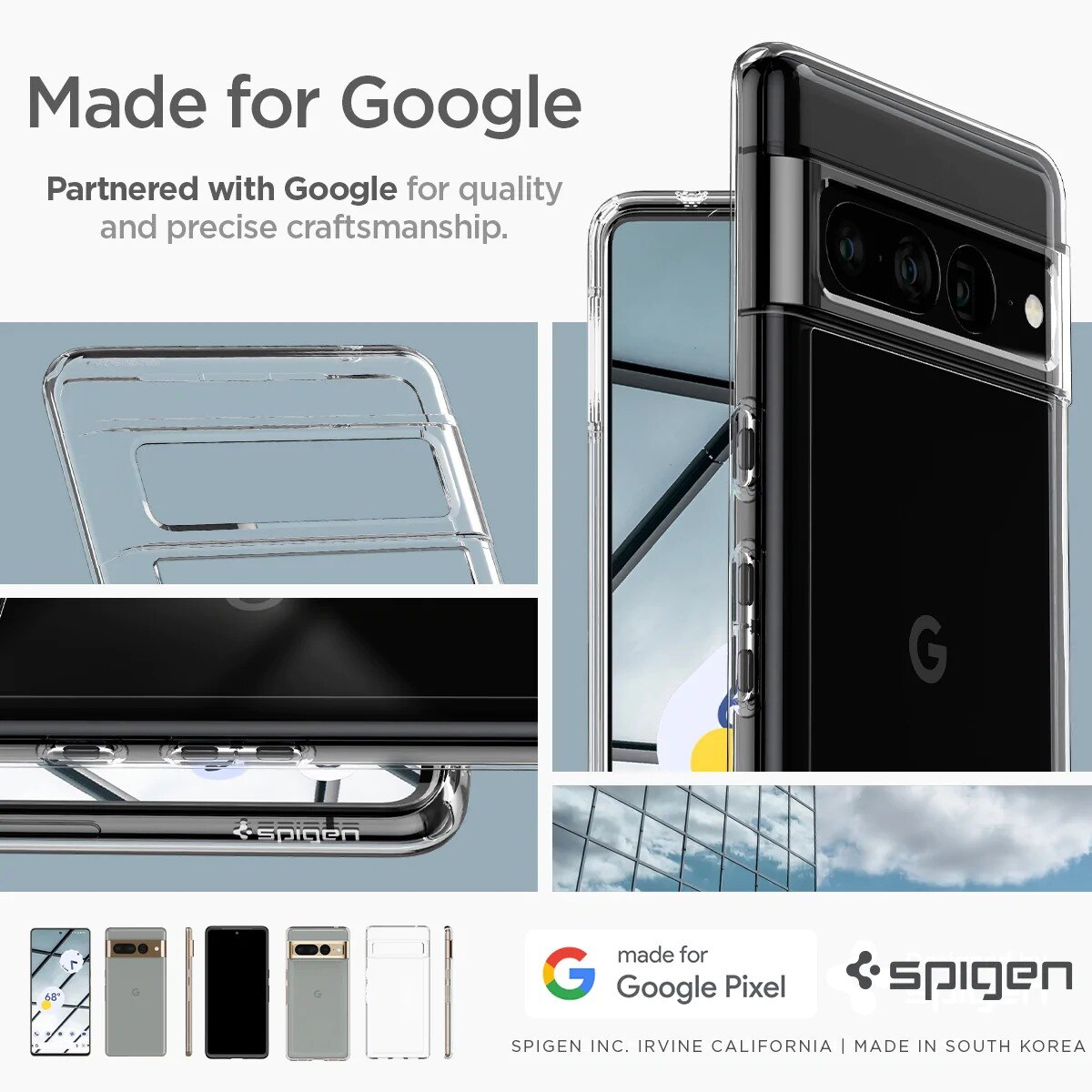 Case Ultra Hybrid Google Pixel 7 Pro Crystal Clear