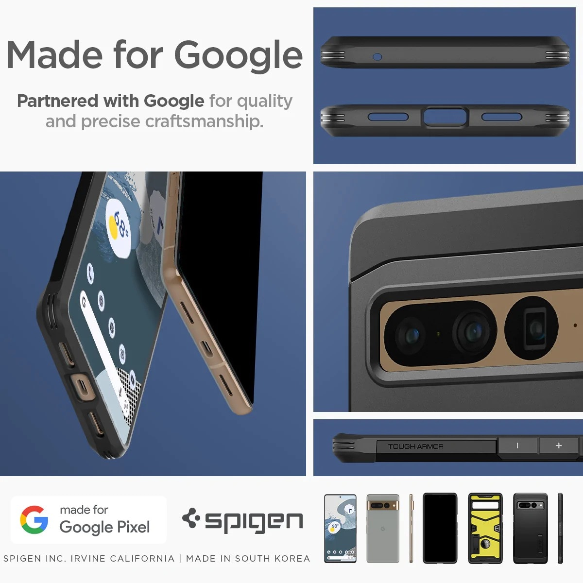Case Tough Armor Google Pixel 7 Pro Zwart