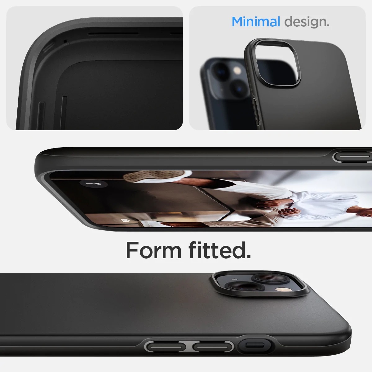 Case Thin Fit iPhone 14 Plus Zwart