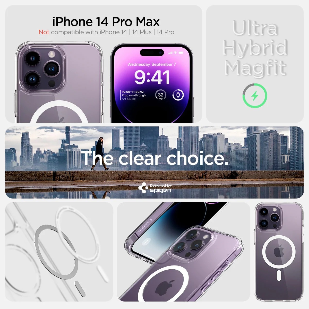Case Ultra Hybrid Mag iPhone 14 Pro Max White