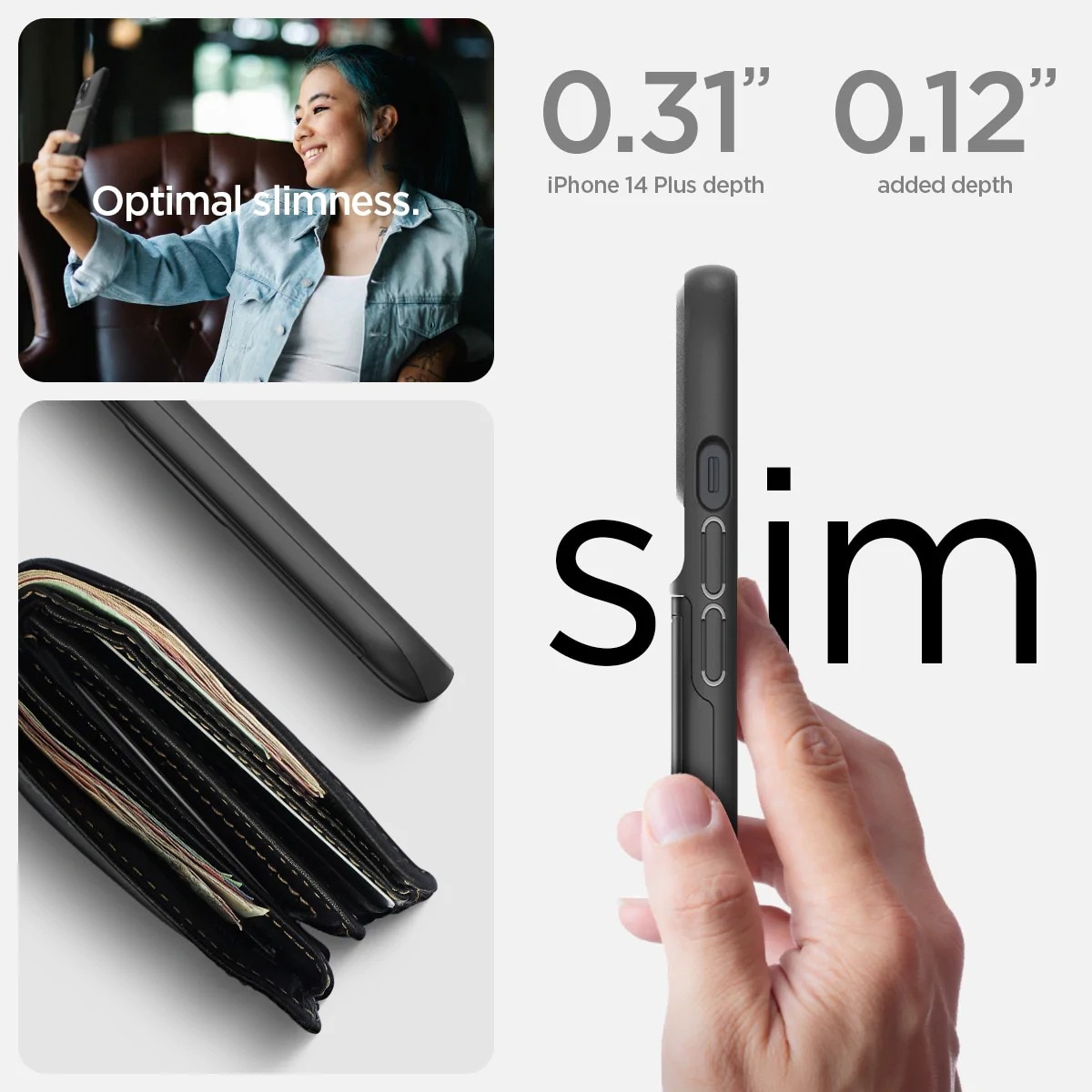 Case Slim Armor CS iPhone 14 Zwart