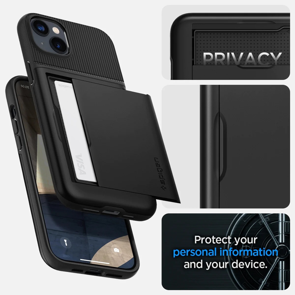 Case Slim Armor CS iPhone 14 Plus Zwart