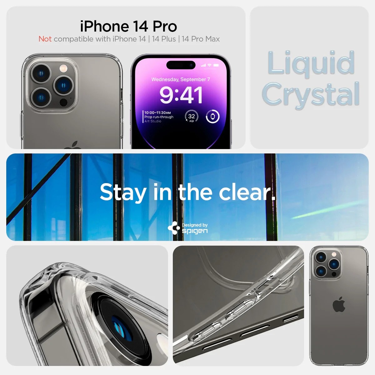 Case Liquid iPhone 14 Pro Crystal Clear