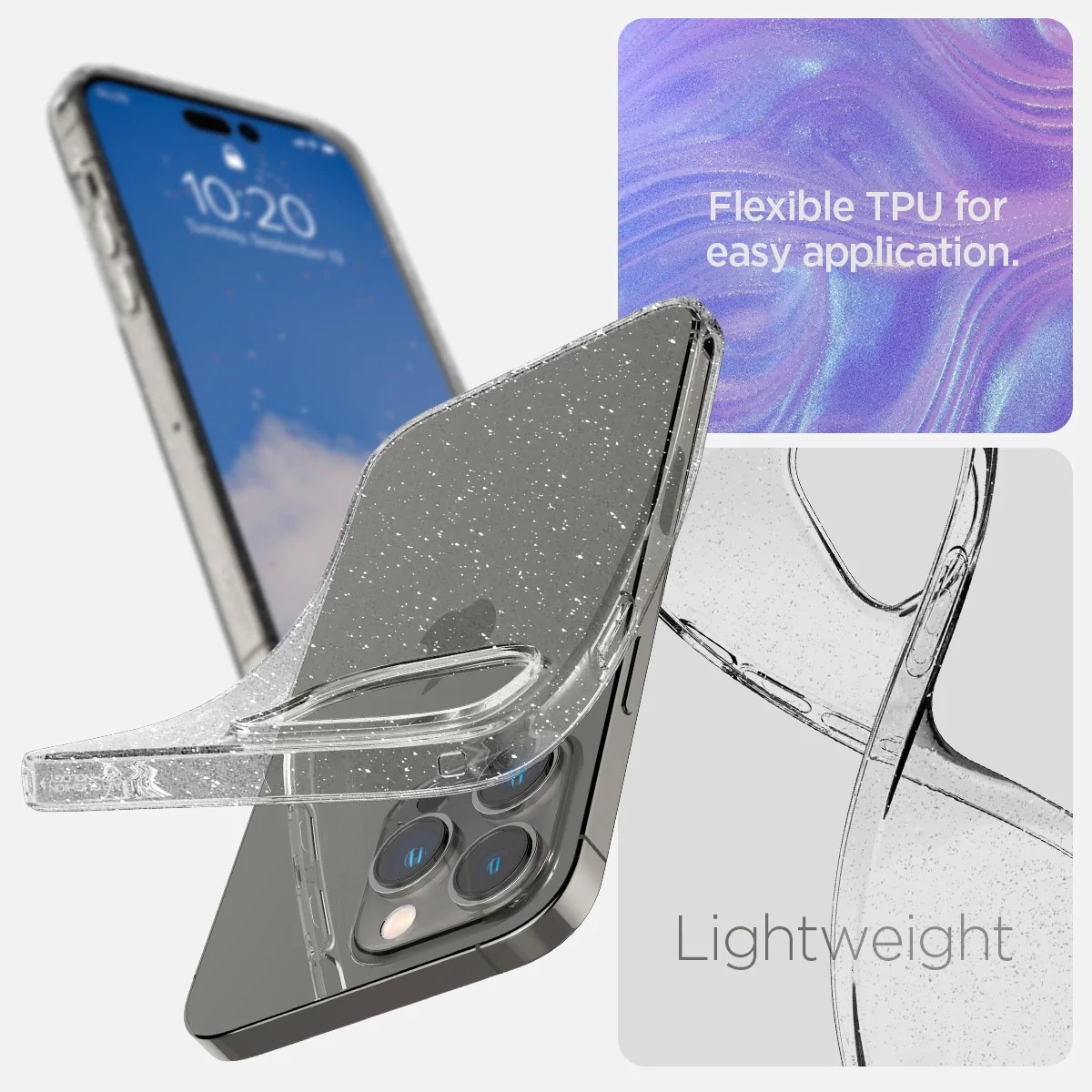 Case Liquid iPhone 14 Pro Crystal Glitter Crystal