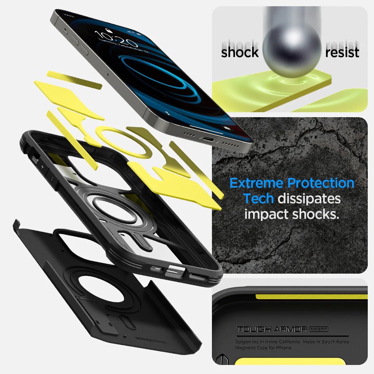 Case Tough Armor Mag iPhone 14 Pro Zwart