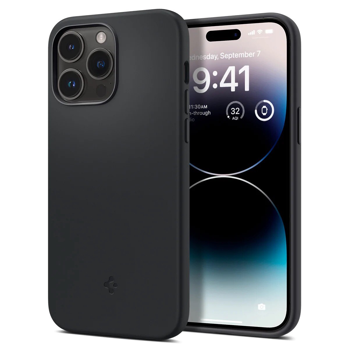 Spigen Case Silicone Fit Mag iPhone 14 Pro Zwart koop online