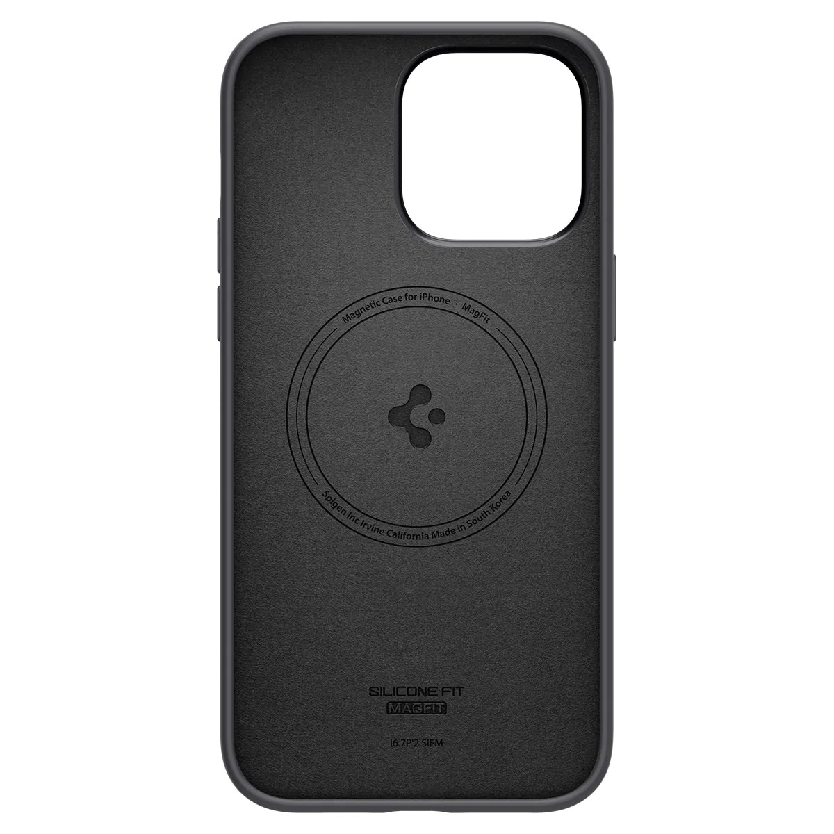 Case Silicone Fit Mag iPhone 14 Pro Max Zwart