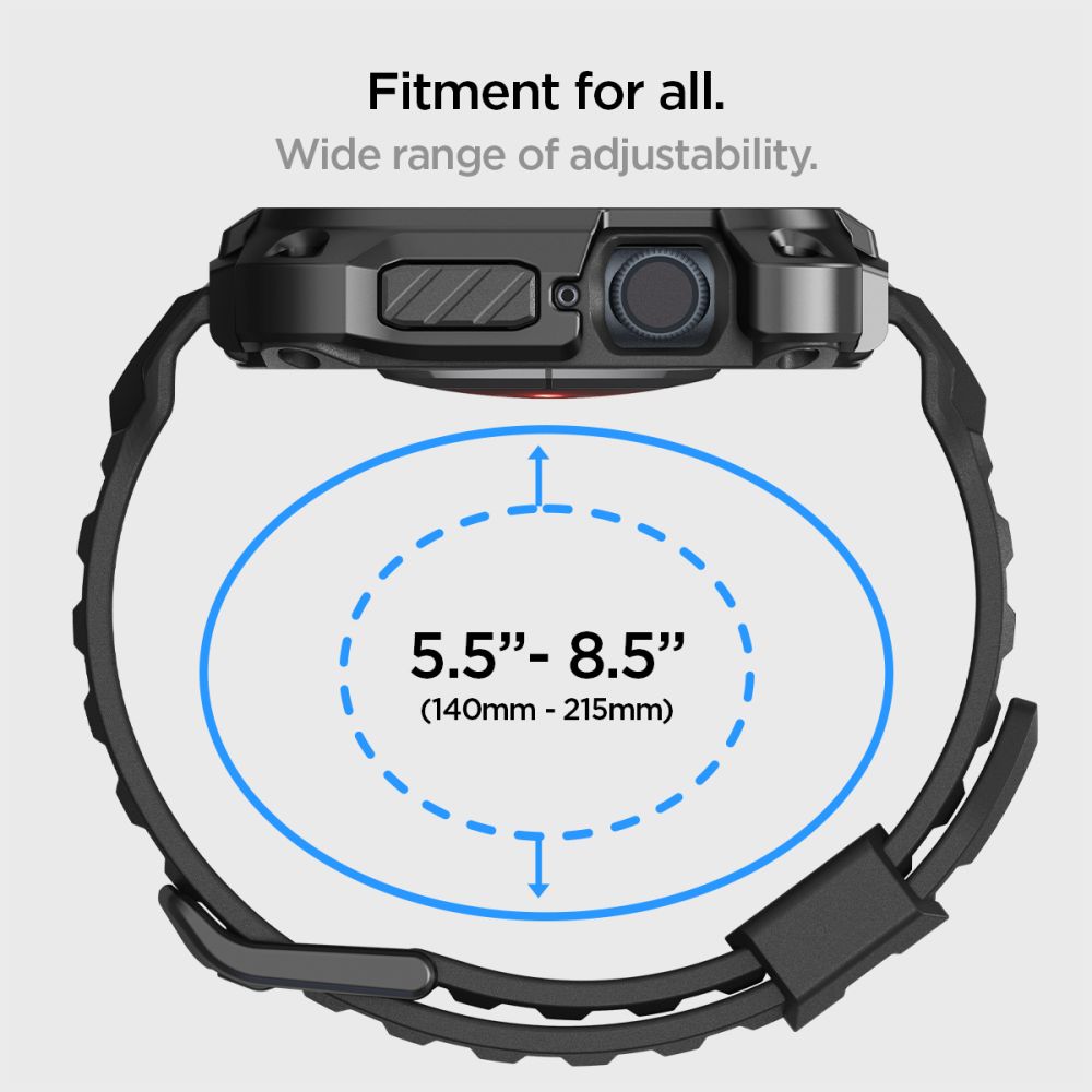Case Tough Armor Pro Metal Apple Watch 45mm Series 8 Black