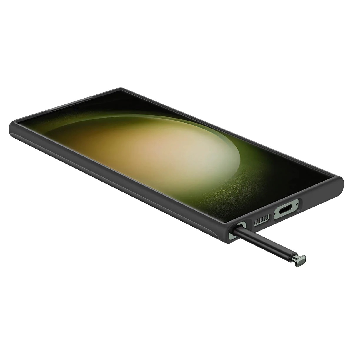 Case Thin Fit Samsung Galaxy S23 Ultra zwart