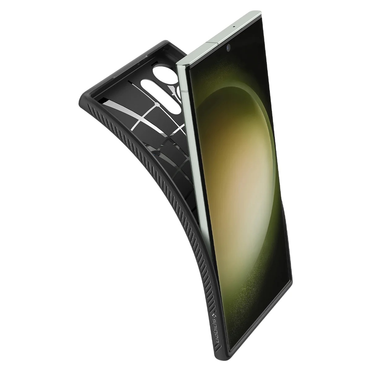 Case Liquid Air Samsung Galaxy S23 Ultra zwart