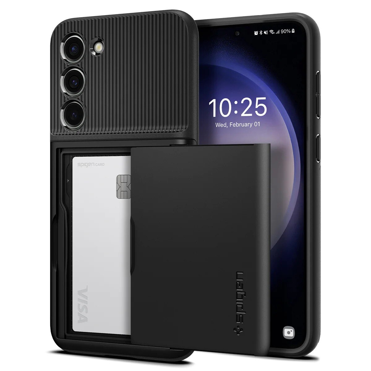 Case Slim Armor CS Samsung Galaxy S23 Plus Zwart