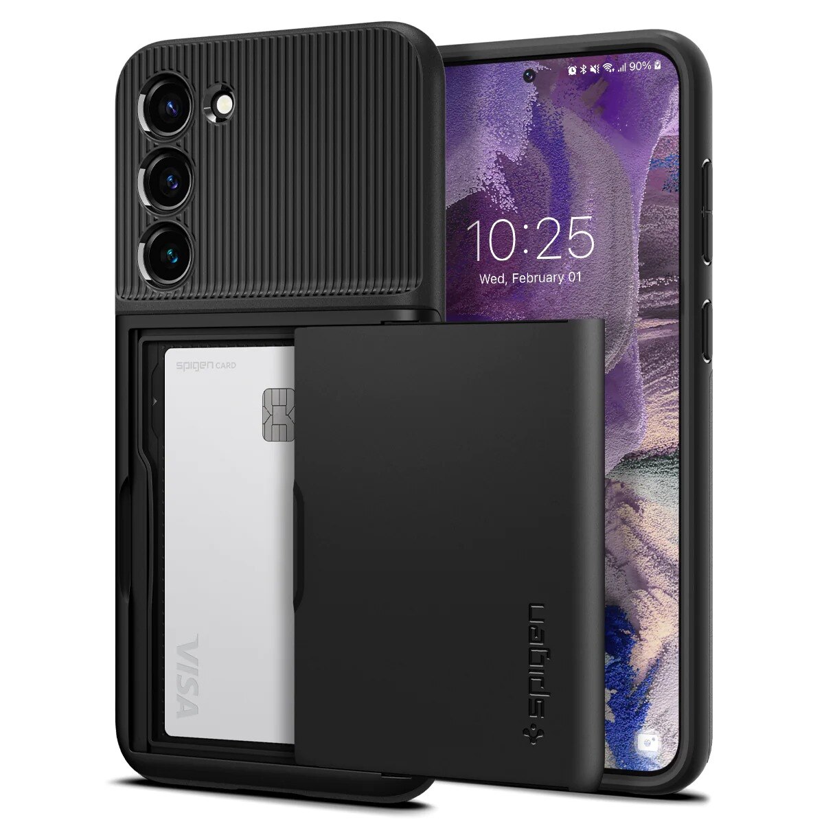 Case Slim Armor CS Samsung Galaxy S23 Plus Zwart