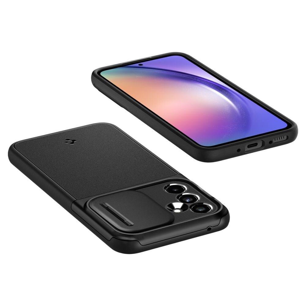 Case Optik Armor Samsung Galaxy A54 Zwart