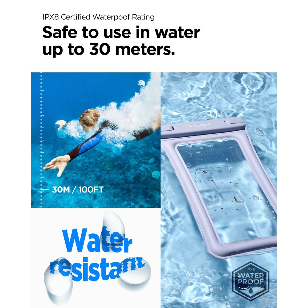 A610 Universal Waterproof Float Case Aqua Blue