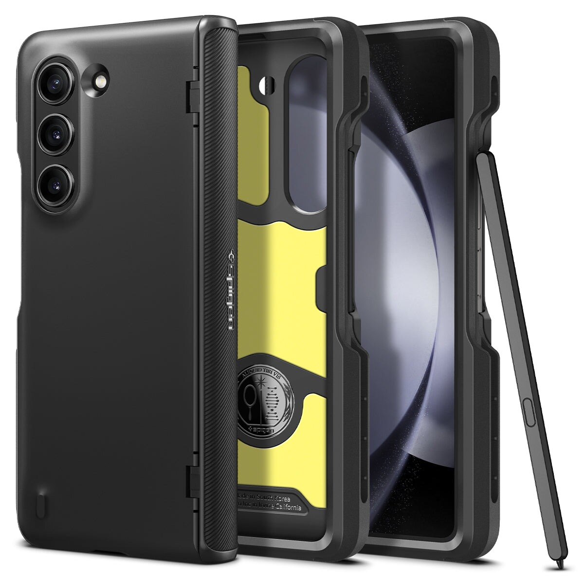 Samsung Galaxy Z Fold 5 Slim Armor Pro Pen Case Black