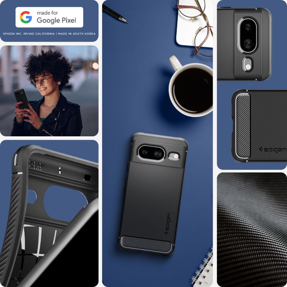 Case Rugged Armor Google Pixel 8 Black