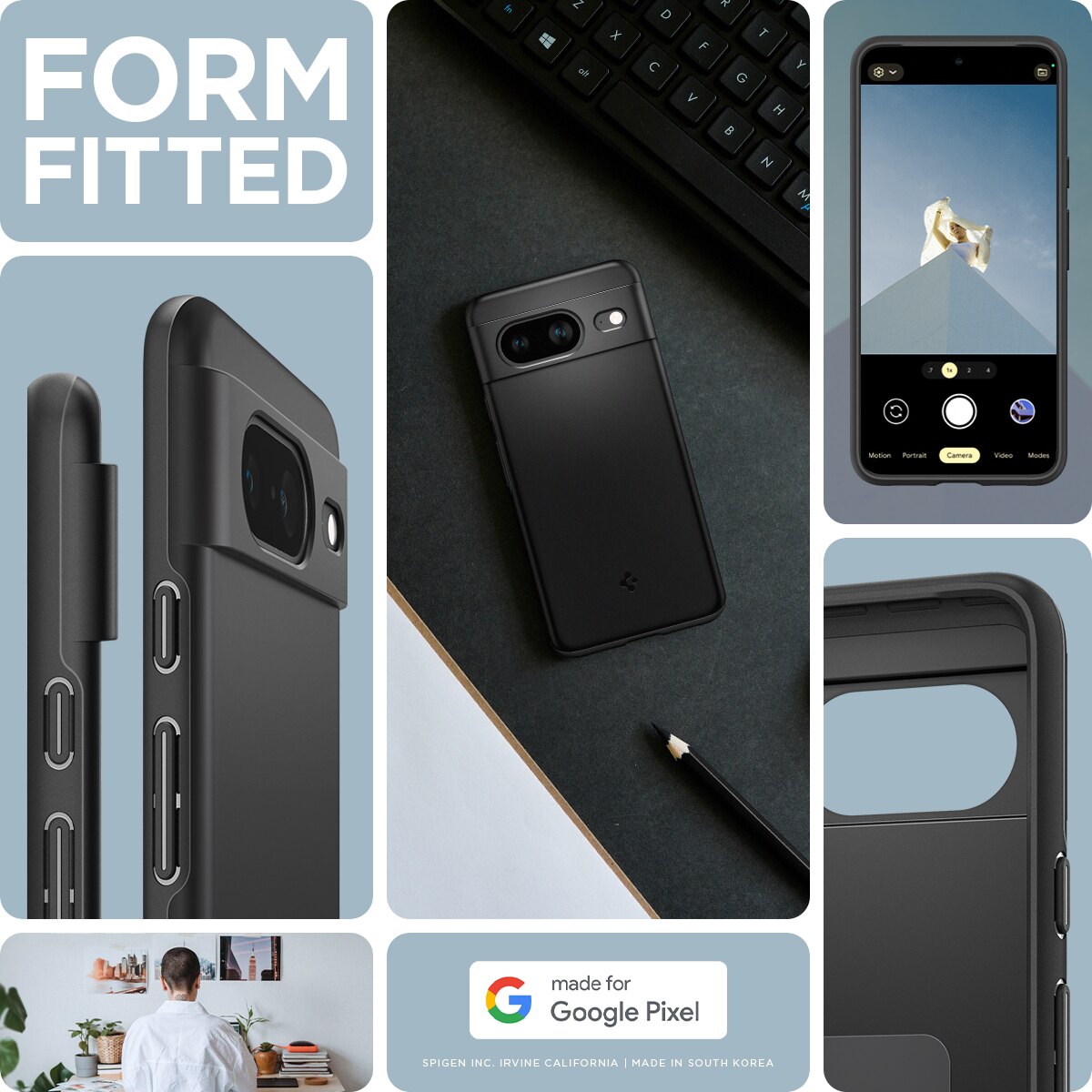 Case Thin Fit Google Pixel 8 Black